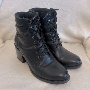 ANDREA Lace Up Combat Boots